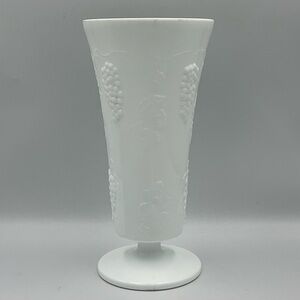 Vintage Indiana Glass Harvest Milk Glass Colony Flower Vase